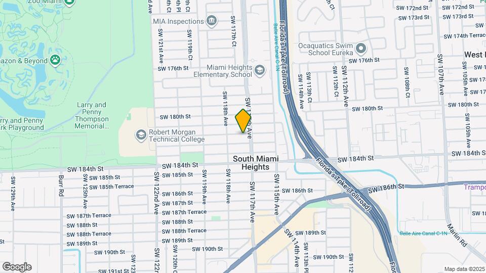 11720 SW 181st Terrace Map and Location Details