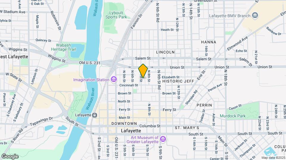 605 N 7th St Map and Location Details
