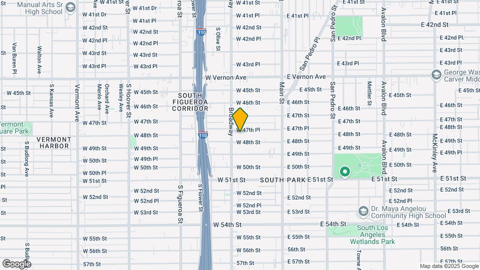 244 W 47th Pl Map and Location Details