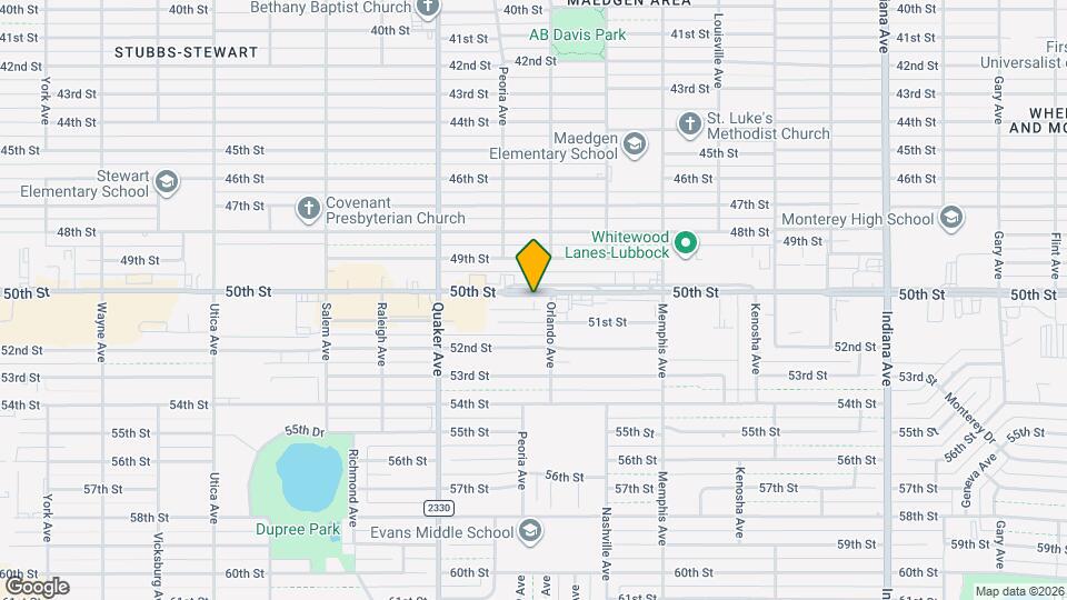 4205 50th St Map and Location Details