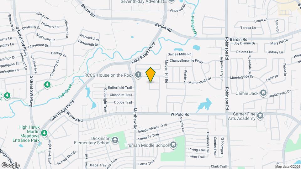 1627 Wintercrest Rd Map and Location Details