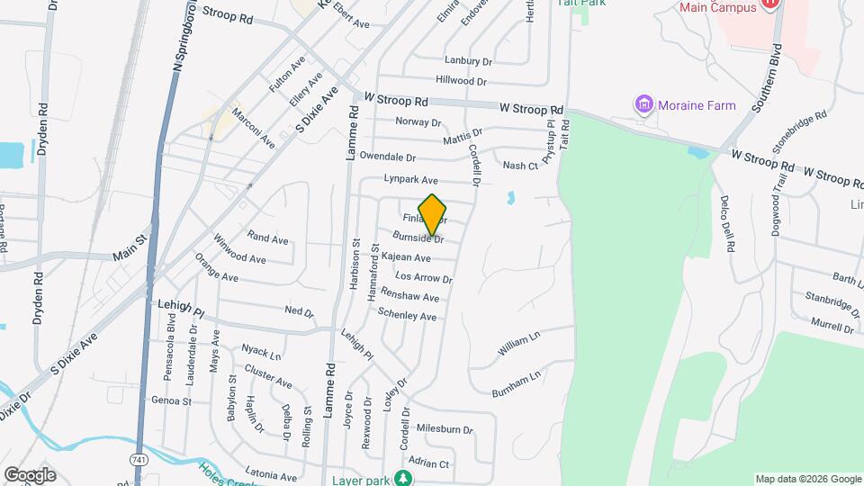 2162 Burnside Dr Map and Location Details