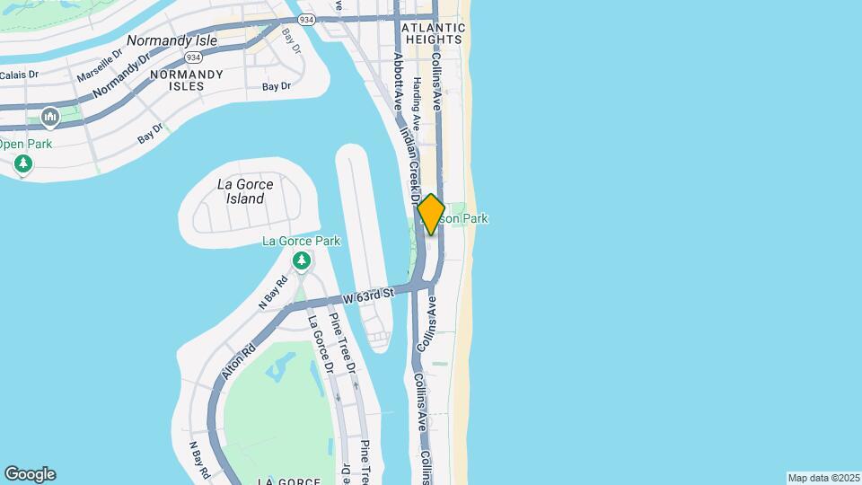 6422 Collins Ave Map and Location Details