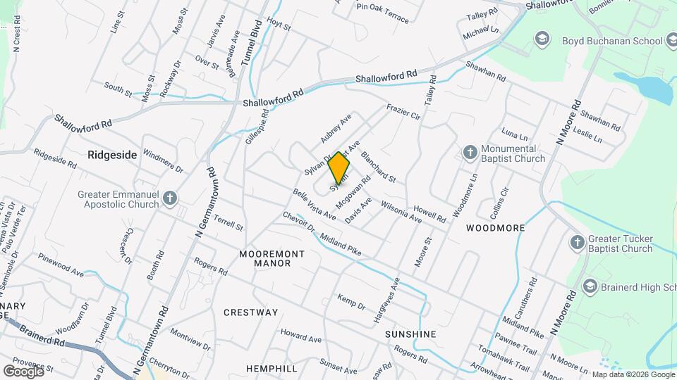 728 Sylvan Dr Map and Location Details