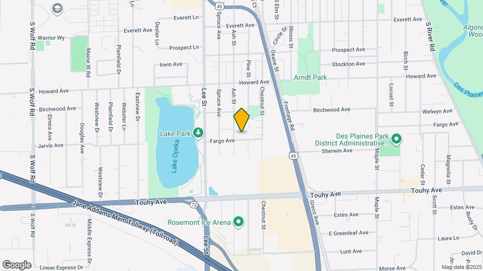 1322 Fargo Ave Mapa y Detalles de la Ubicación