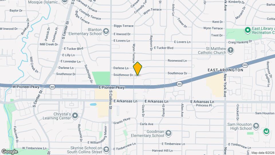 1104 Southmoor Dr Map and Location Details