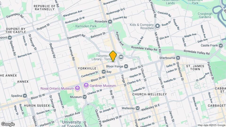 11 Yorkville Avenue Map and Location Details