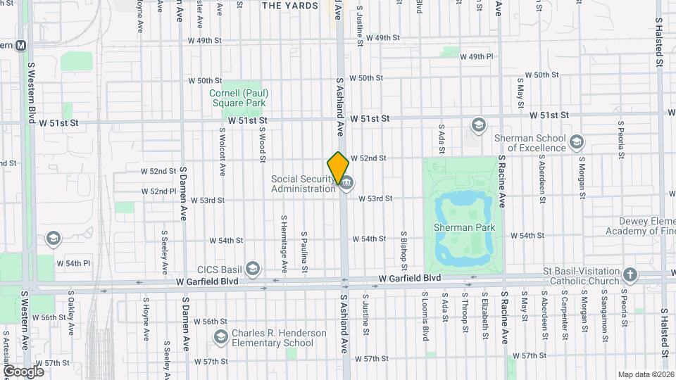 5244 S Ashland Ave Map and Location Details