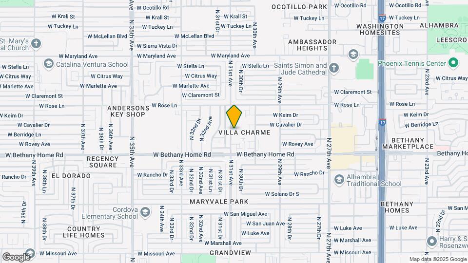 6105 N 31st Ave Map and Location Details