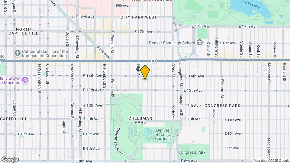 1349 Race St, Unit 4 Map and Location Details