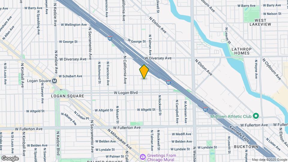 2649 N Washtenaw Ave Map and Location Details