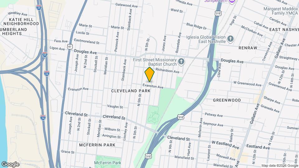 1100 N 6th St Map and Location Details