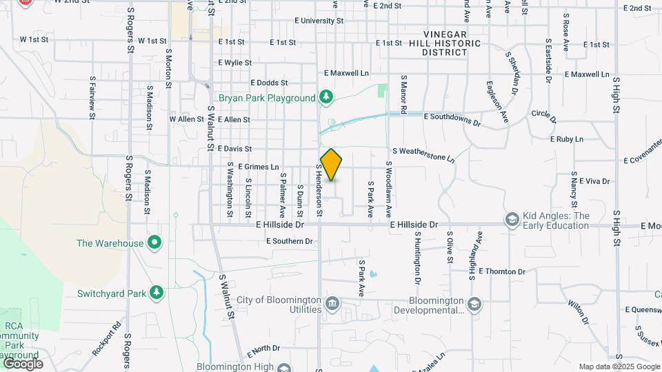 1222 S Fess Ave Map and Location Details