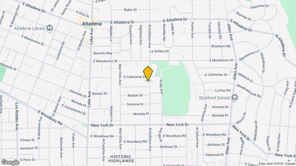 2175 N Holliston Ave Map and Location Details