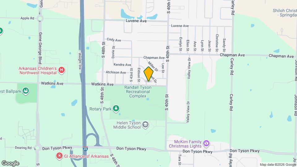 4106 Watkins Ave Map and Location Details