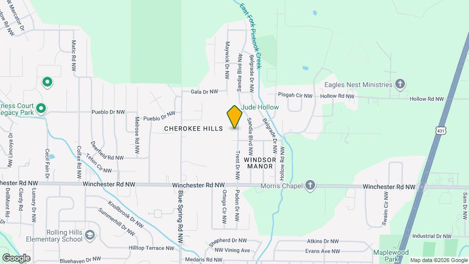 6105 Trent Dr NW Map and Location Details