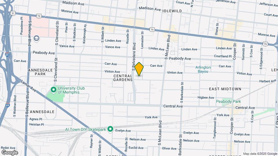 1720 Harbert Ave Mapa y Detalles de la Ubicación