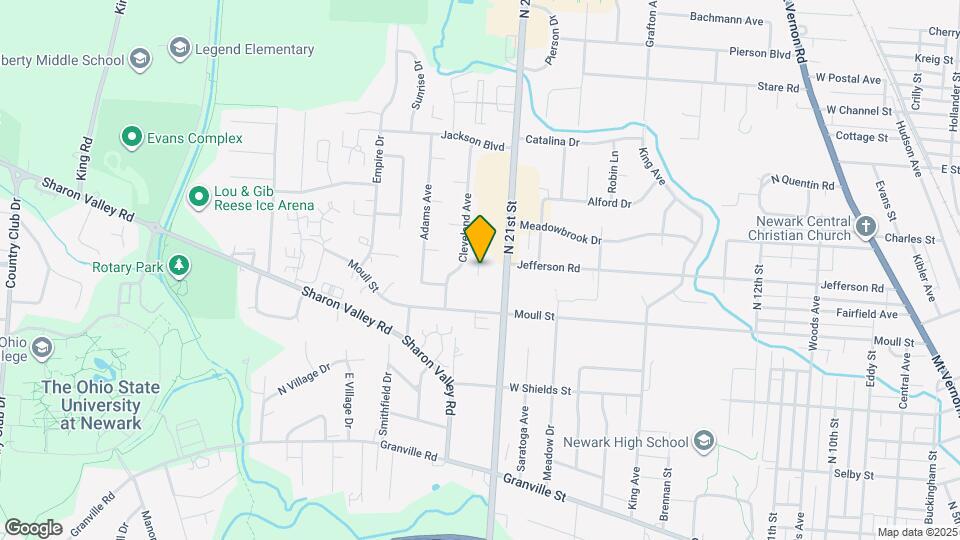 885 N 21st St Map and Location Details