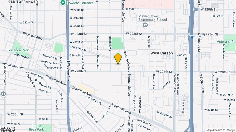 1318 W 227th St Map and Location Details