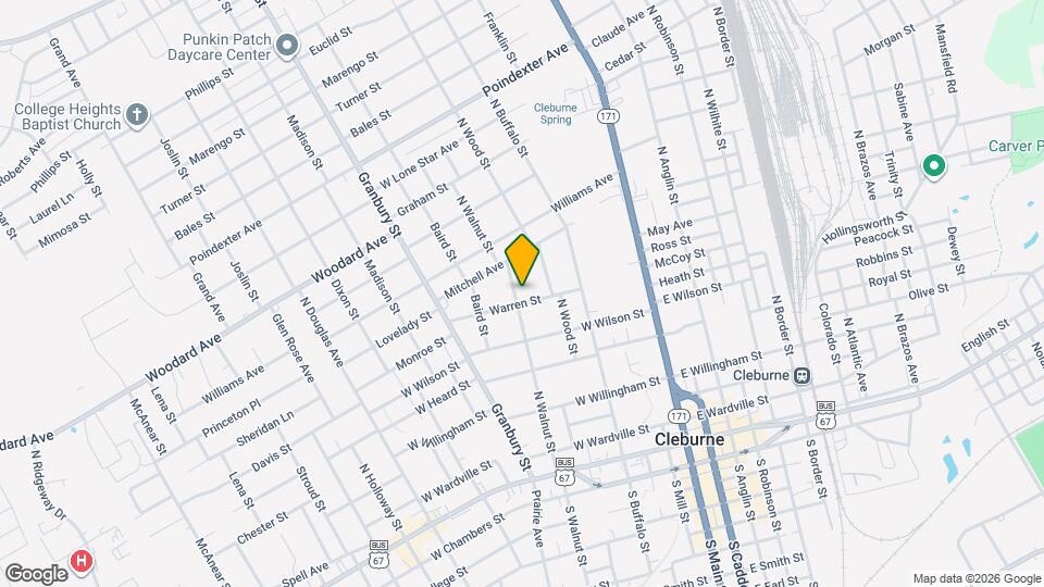 702 N Walnut St Map and Location Details