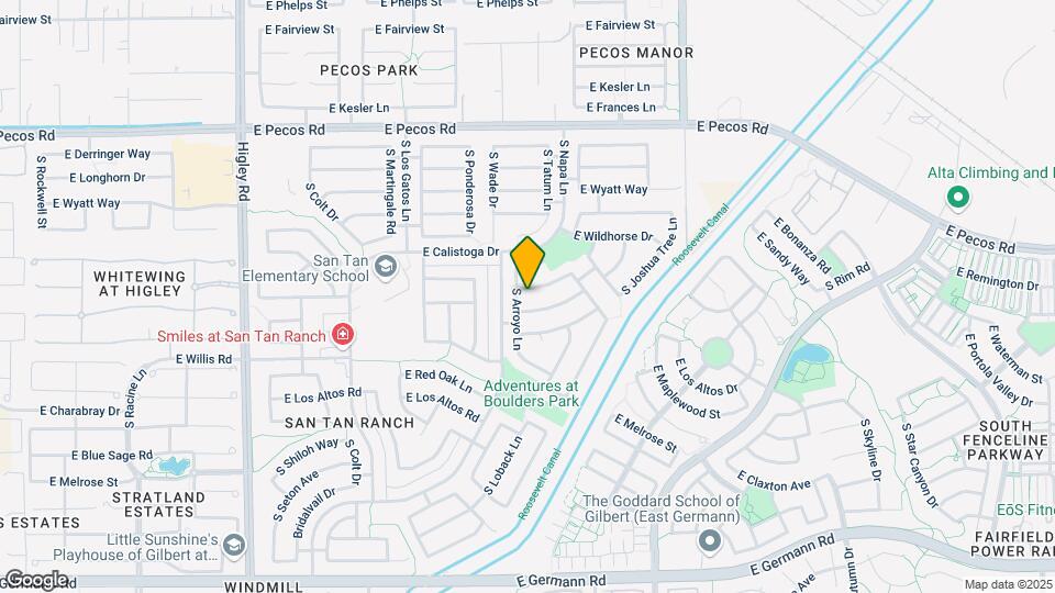 3717 E Woodside Way Map and Location Details