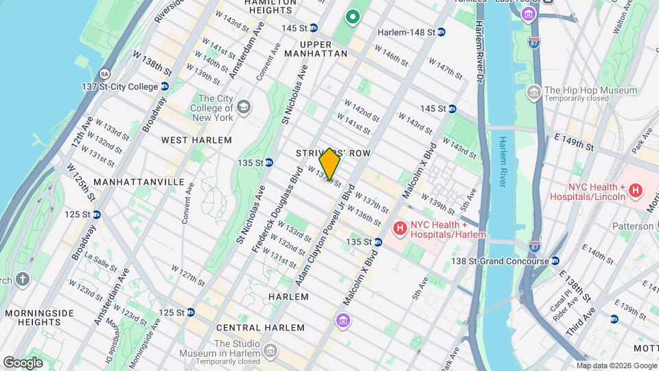 216 W 137th St Map and Location Details