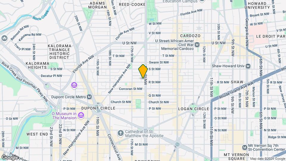 1702 16th St NW Mapa y Detalles de la Ubicación