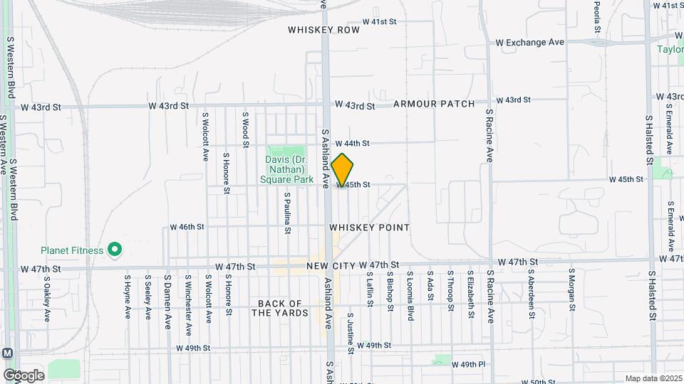 4510 S Justine St Map and Location Details