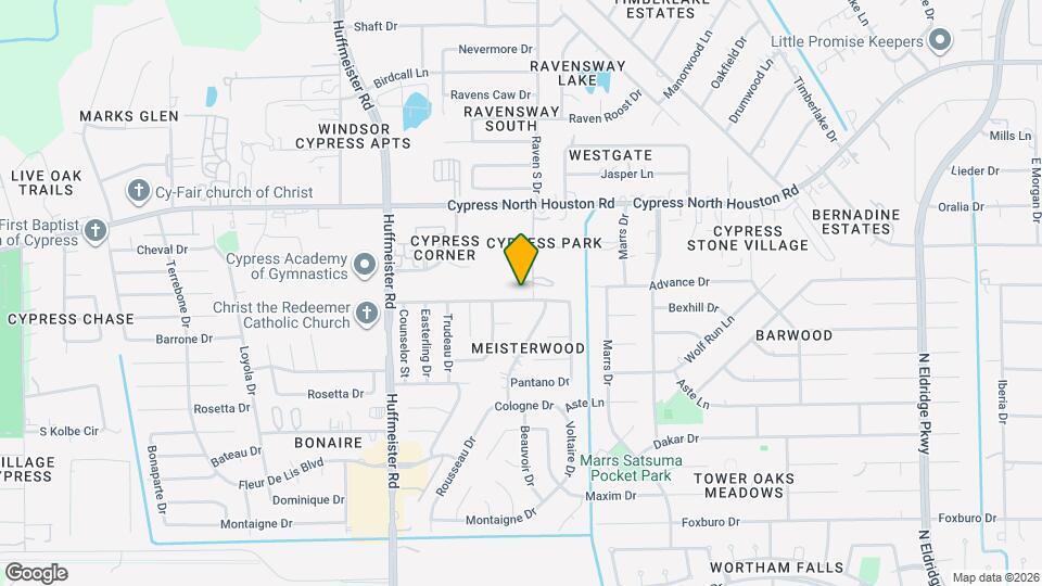 13406 Meisterwood Dr Map and Location Details