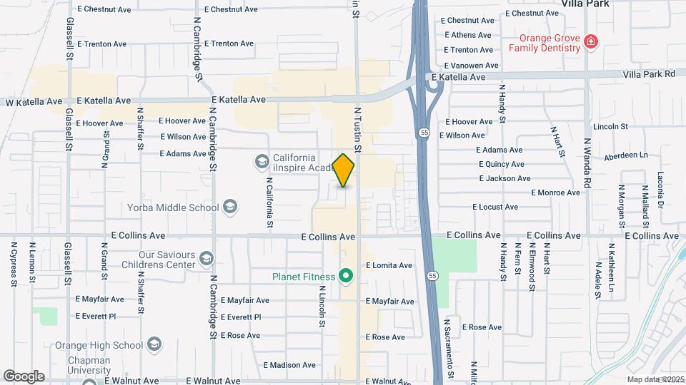 1021 N Shattuck Pl Map and Location Details