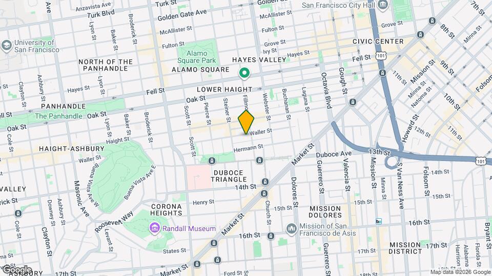 423 Waller St, Unit 5 Mapa y Detalles de la Ubicación