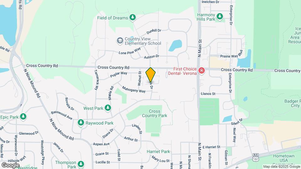 844 Hemlock Dr Map and Location Details