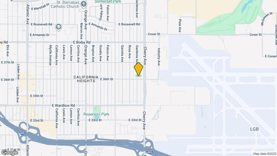 3600 Gardenia Ave Map and Location Details