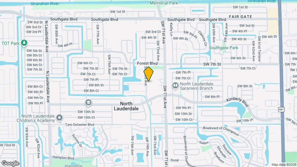 804 SW 73rd Ave Map and Location Details