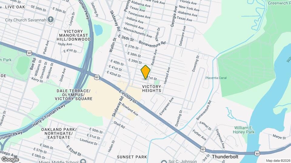 2140 E 42nd St Map and Location Details