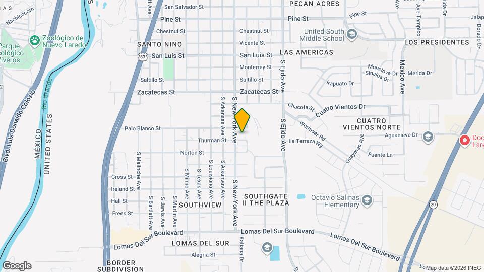 2918 Thurman St Mapa y Detalles de la Ubicación