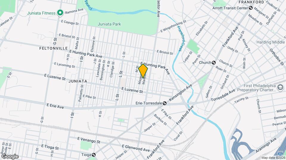 1434 E Lycoming St Map and Location Details