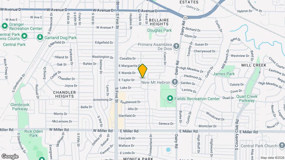 1316 Caruth Dr Map and Location Details