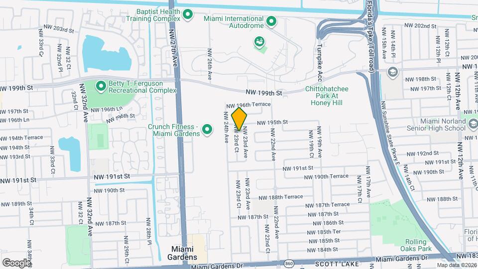19401 NW 23rd Ct Map and Location Details