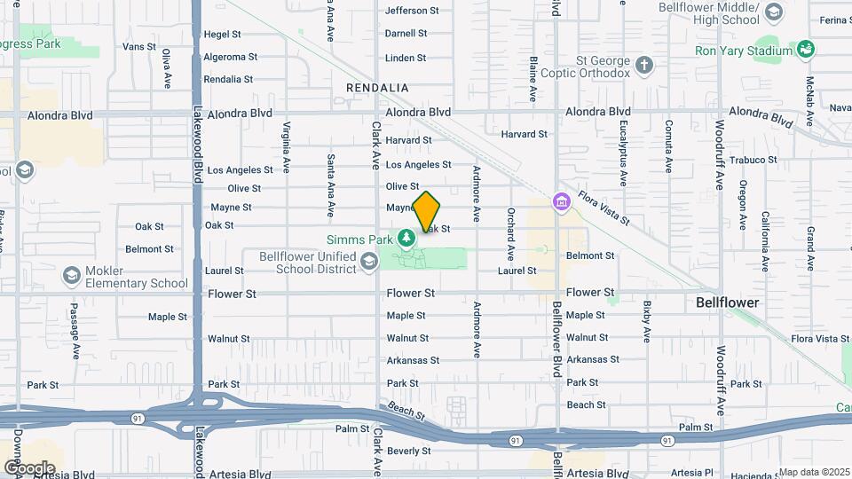 9502 Oak St Mapa y Detalles de la Ubicación