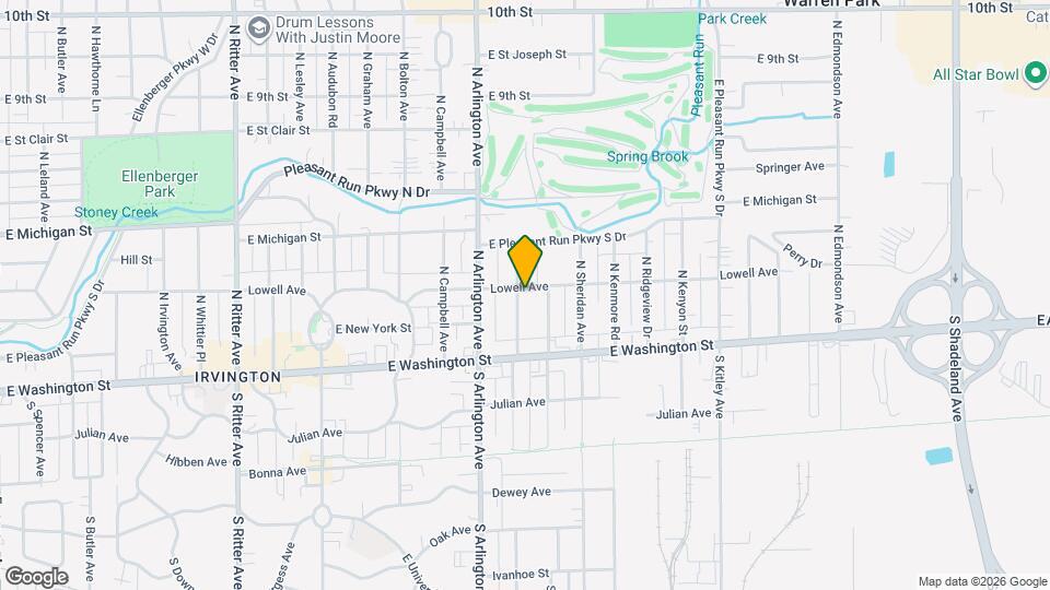 6039 E Lowell Ave Map and Location Details