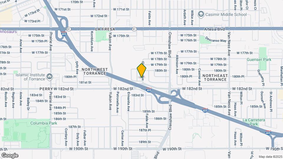 18033 Glenburn Ave Mapa y Detalles de la Ubicación