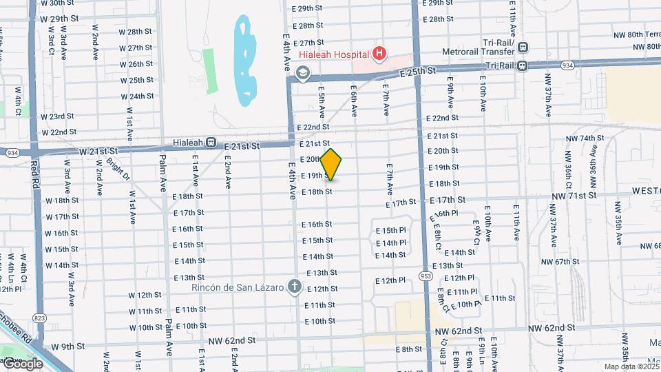 505 E 18th St Map and Location Details