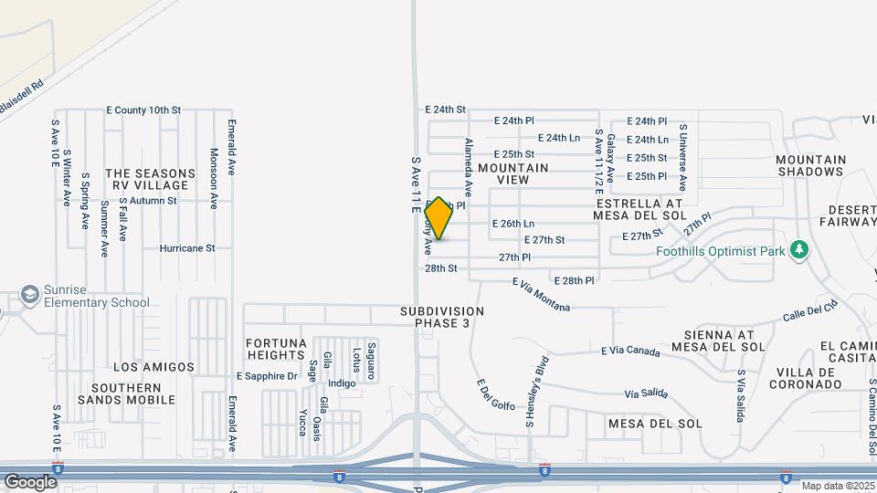 11147 E 27th St Map and Location Details