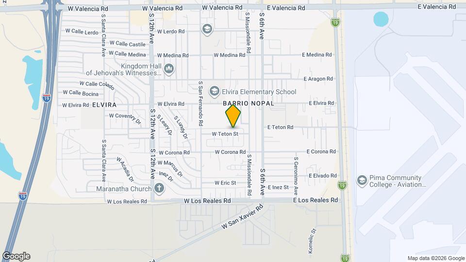 150 W Teton St Map and Location Details