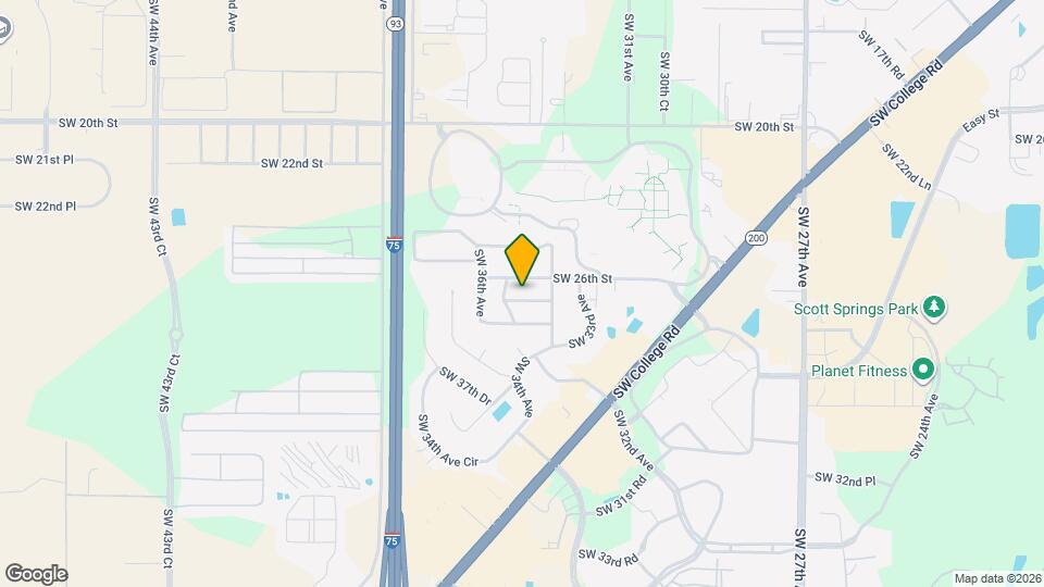 3421 SW 26th Pl Map and Location Details