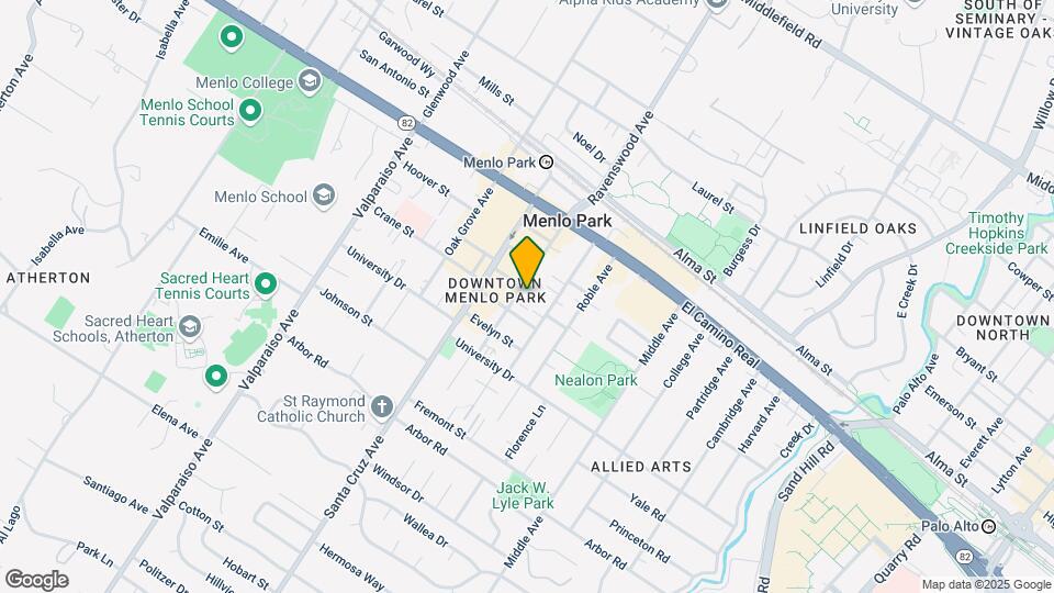 735 Menlo Ave Mapa y Detalles de la Ubicación