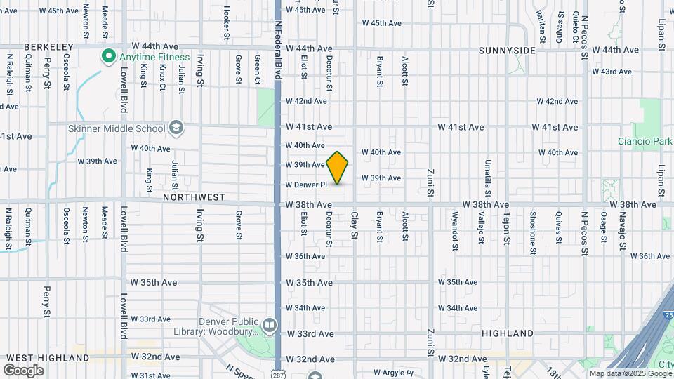 2742 W Denver Pl Map and Location Details