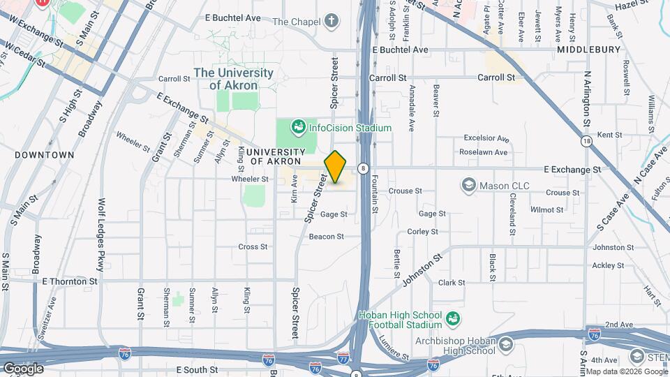 485 Crouse St Map and Location Details