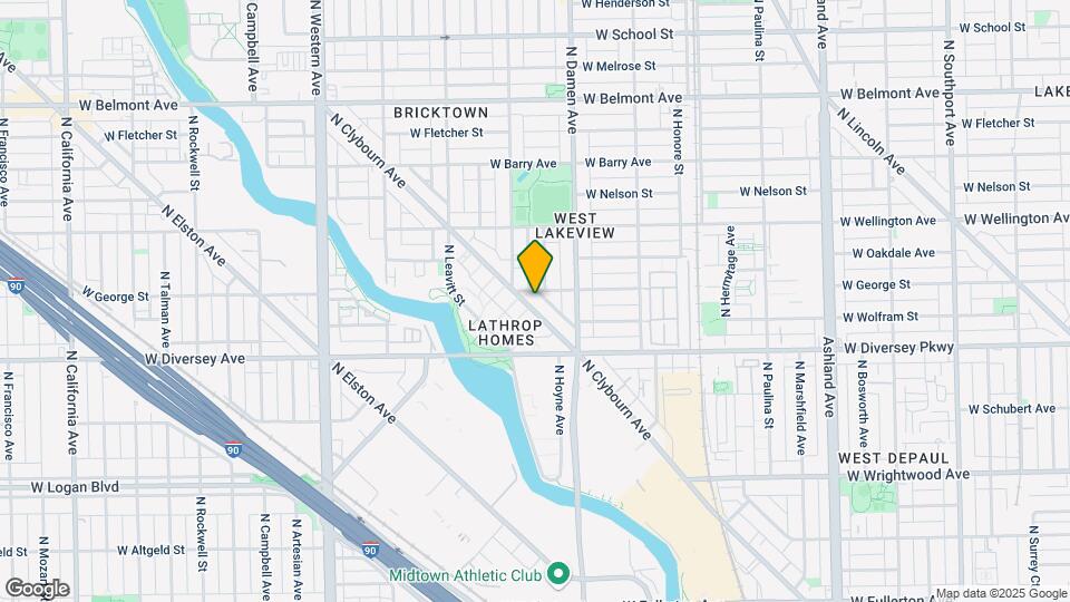 2865 N Clybourn Ave Map and Location Details